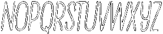 Penjoy Chalk Outline Italic otf (400) Font UPPERCASE