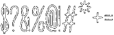 Penjoy Chalk Outline otf (400) Font OTHER CHARS