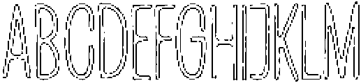 Penjoy Chalk Outline otf (400) Font UPPERCASE