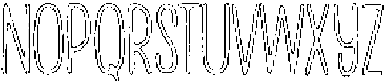 Penjoy Chalk Outline otf (400) Font UPPERCASE