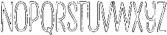 Penjoy Chalk Outline otf (400) Font LOWERCASE