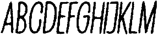 Penjoy Eroded Italic otf (400) Font UPPERCASE