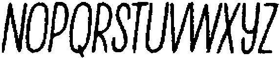 Penjoy Eroded Italic otf (400) Font LOWERCASE