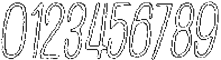 Penjoy Eroded Outline Italic otf (400) Font OTHER CHARS