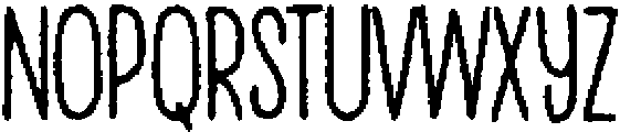 Penjoy Eroded otf (400) Font LOWERCASE