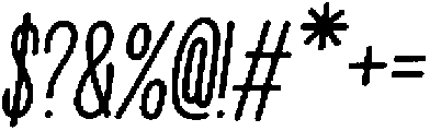Penjoy Graphite Italic otf (400) Font OTHER CHARS