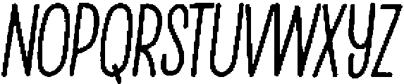 Penjoy Graphite Italic otf (400) Font LOWERCASE