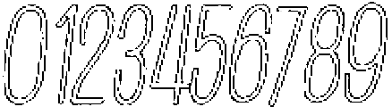 Penjoy Graphite Outline Italic otf (400) Font OTHER CHARS