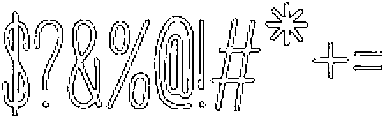Penjoy Graphite Outline otf (400) Font OTHER CHARS