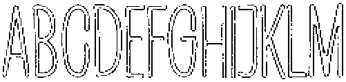 Penjoy Graphite Outline otf (400) Font UPPERCASE