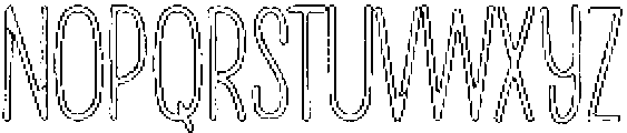 Penjoy Graphite Outline otf (400) Font UPPERCASE