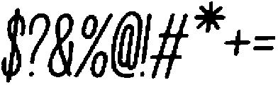 Penjoy Liner Italic otf (400) Font OTHER CHARS
