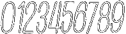 Penjoy Liner Outline Italic otf (400) Font OTHER CHARS