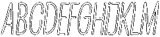 Penjoy Liner Outline Italic otf (400) FONT