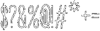 Penjoy Liner Outline otf (400) Font OTHER CHARS