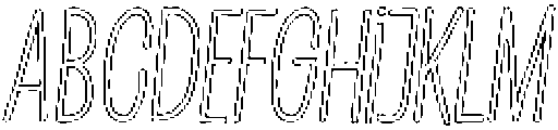 Penjoy Outline Italic otf (400) FONT