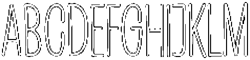 Penjoy Outline otf (400) Font UPPERCASE