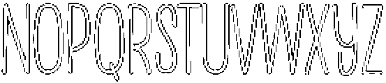 Penjoy Outline otf (400) Font LOWERCASE