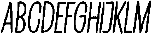 Penjoy Pencil Italic otf (400) Font UPPERCASE