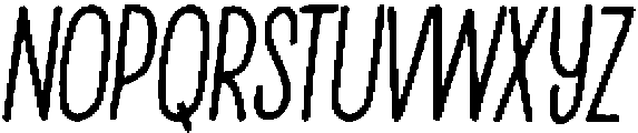 Penjoy Pencil Italic otf (400) Font LOWERCASE