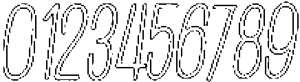 Penjoy Pencil Outline Italic otf (400) Font OTHER CHARS