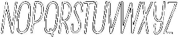 Penjoy Pencil Outline Italic otf (400) Font UPPERCASE