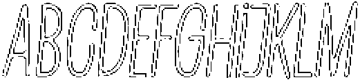 Penjoy Pencil Outline Italic otf (400) FONT