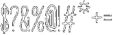 Penjoy Pencil Outline otf (400) Font OTHER CHARS
