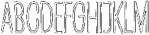 Penjoy Pencil Outline otf (400) Font UPPERCASE