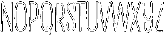 Penjoy Pencil Outline otf (400) Font UPPERCASE