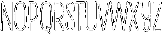 Penjoy Pencil Outline otf (400) Font LOWERCASE