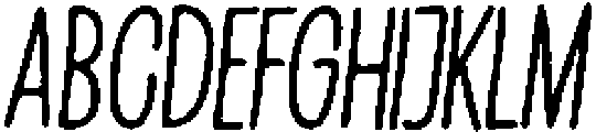 Penjoy Rough Italic otf (400) Font UPPERCASE