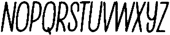 Penjoy Rough Italic otf (400) Font LOWERCASE