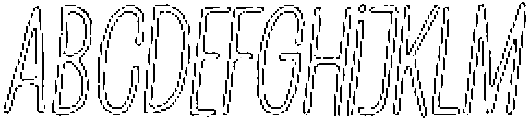 Penjoy Rough Outline Italic otf (400) FONT