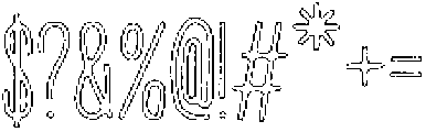 Penjoy Rough Outline otf (400) Font OTHER CHARS