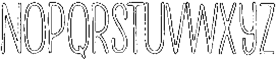 Penjoy Rough Outline otf (400) Font UPPERCASE