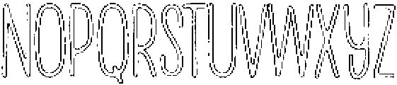Penjoy Rough Outline otf (400) Font LOWERCASE