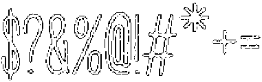 Penjoy Wax Outline otf (400) Font OTHER CHARS