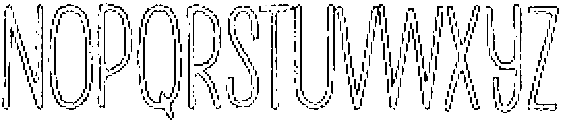 Penjoy Wax Outline otf (400) Font LOWERCASE