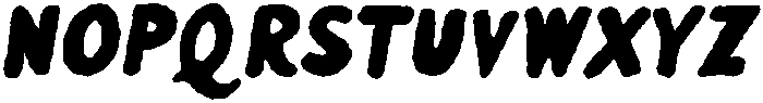 Penlore Scrawl Bold Italic otf (700) Font UPPERCASE