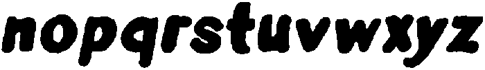Penlore Scrawl Bold Italic otf (700) Font LOWERCASE