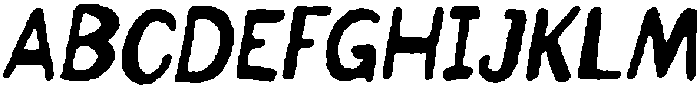 Penlore Scrawl Pulse Italic otf (400) Font UPPERCASE