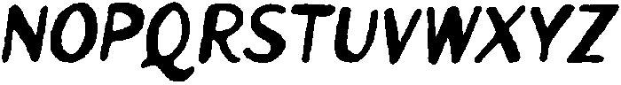 Penlore Scrawl Pulse Italic otf (400) Font UPPERCASE