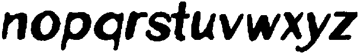 Penlore Scrawl Pulse Italic otf (400) Font LOWERCASE