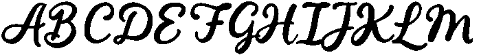 Penned Casual otf (400) Font UPPERCASE
