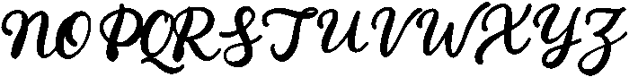 Penned Casual otf (400) Font UPPERCASE