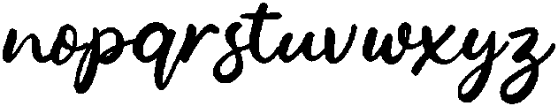 Penned Casual otf (400) Font LOWERCASE