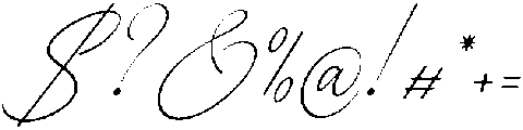 Pensthary Italic otf (400) Font OTHER CHARS