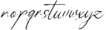 Pensthary Italic otf (400) Font LOWERCASE