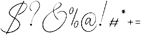 Pensthary otf (400) Font OTHER CHARS